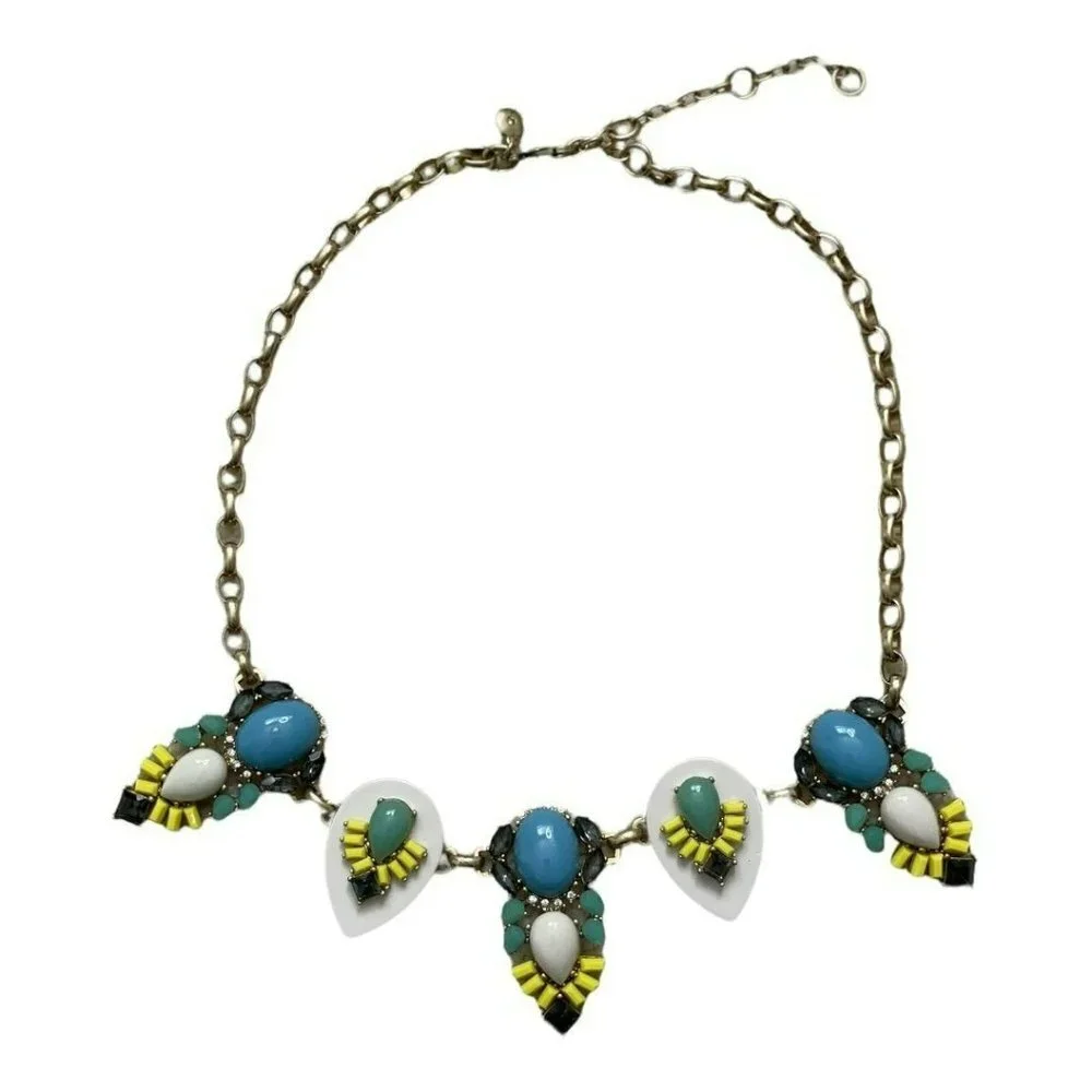 J.Crew Bib Style Statement Necklace Mixed Stone. 💖HP💖 - Picture 5 of 6